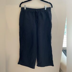 Abercrombie & Fitch Pull On Drawstring Wide Leg Linen Pants